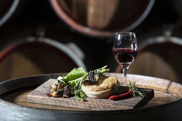 The Rabbit and Ragu Pie at Southern Highlands Winery