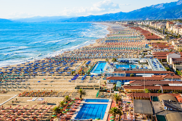 Viareggio, Italy (Italian beach)