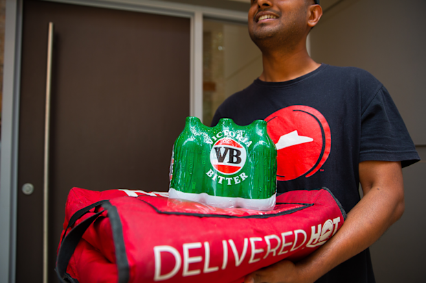 Pizza Hut beer delivery service