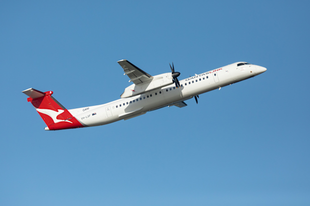Qantas Dash-8 private charter flight