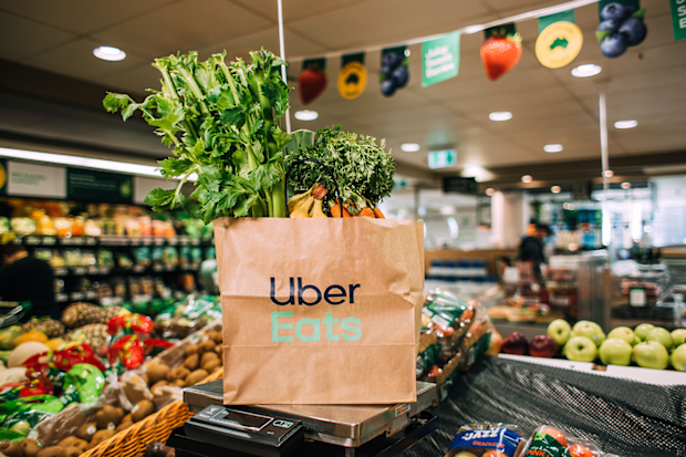 Woolworths fresh grocery delivery via Uber Eats