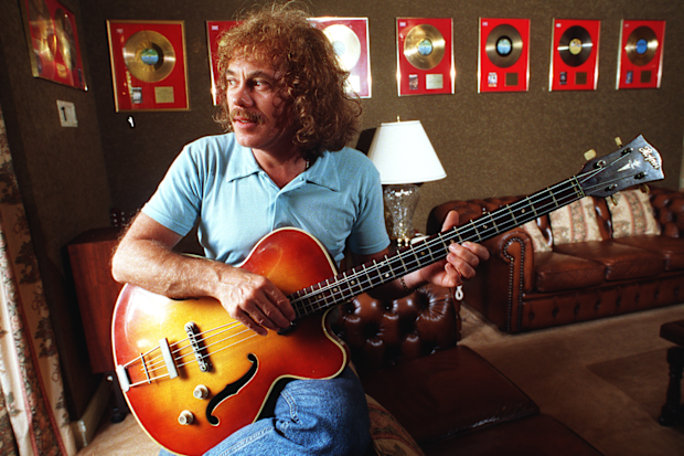 Statuo Quo founding member Alan Lancaster pictured at his Castle Hill home in Sydney in 1997