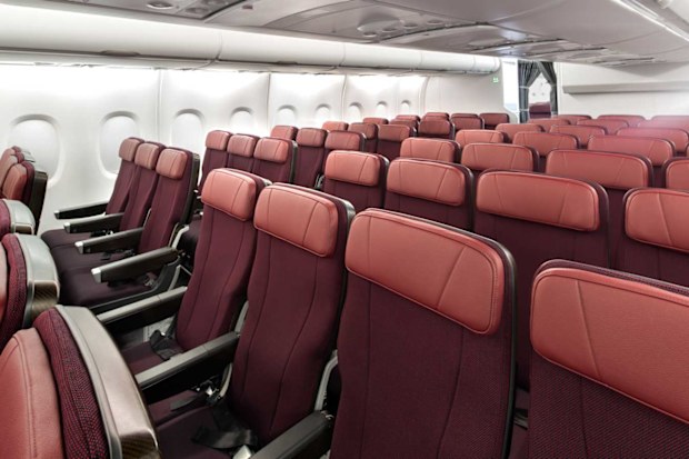 Qantas' upgraded A380 aircraft Economy