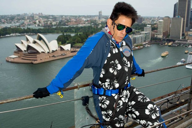 Ben Stiller as Derek Zoolander on top of the Sydney Harbour Bridge for BridgeClimb Sydney
