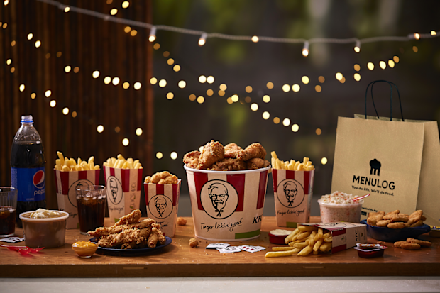 KFC home delivery with Menulog