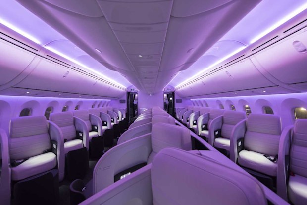 Air New Zealand Boeing 787-9 Dreamliner Business Class Cabin