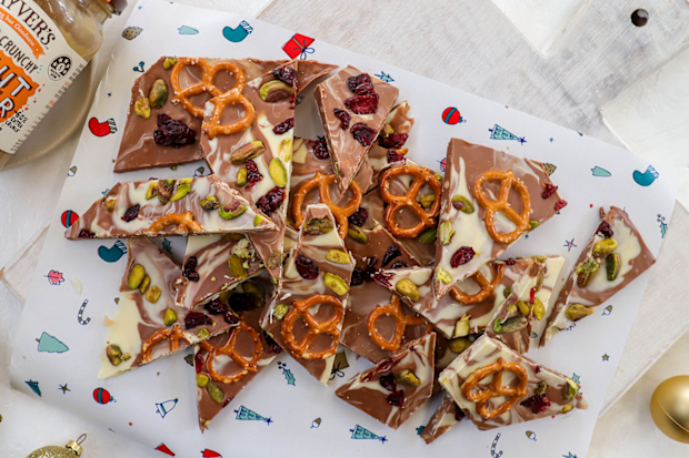 Mayver's peanut butter chocolate Christmas bark