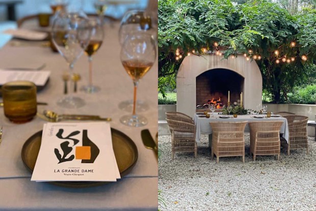 Hotel Clicquot Garden Gastronomy dinner
