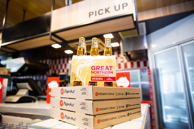 Pizza Hut beer delivery service