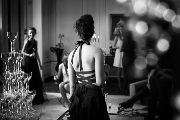 Moet and Chandon Imperial black-tie event and Champagne tower