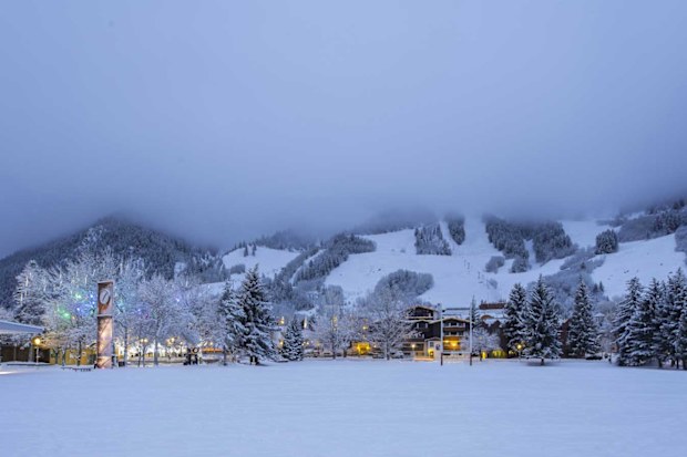Aspen Mountains and town