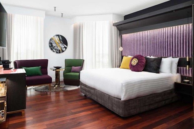 QT Perth King Deluxe bedroom