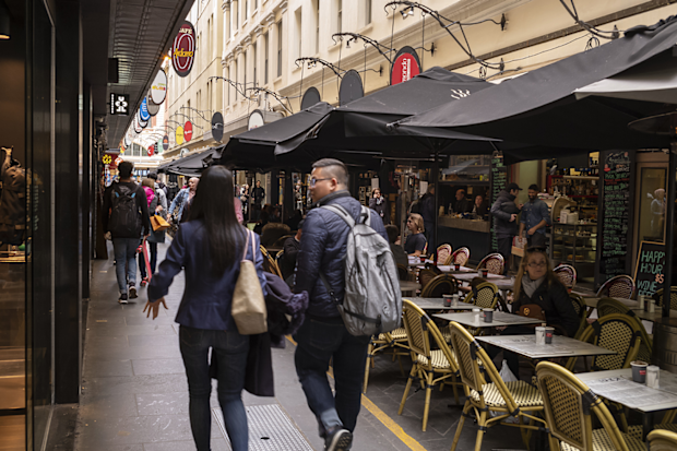 Melbourne laneways and restaurants
