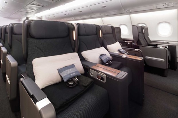 Qantas' upgraded A380 aircraft Business Suite