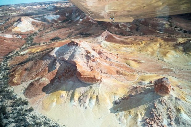 Anna Creek Painted Hills from above.
