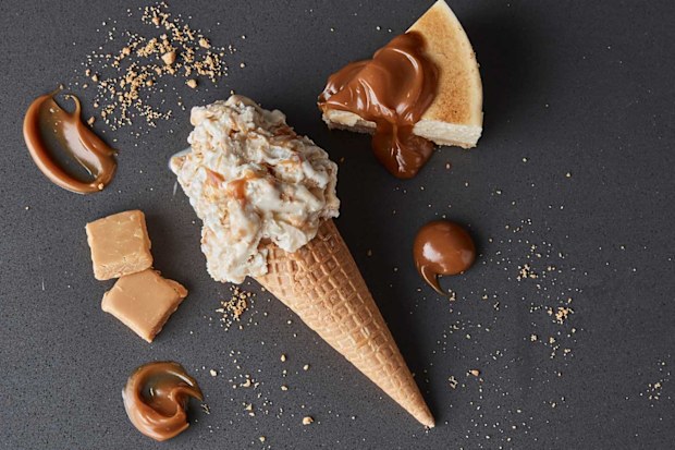 Gelatissimo Chunky New York Cheesecake gelato flavour