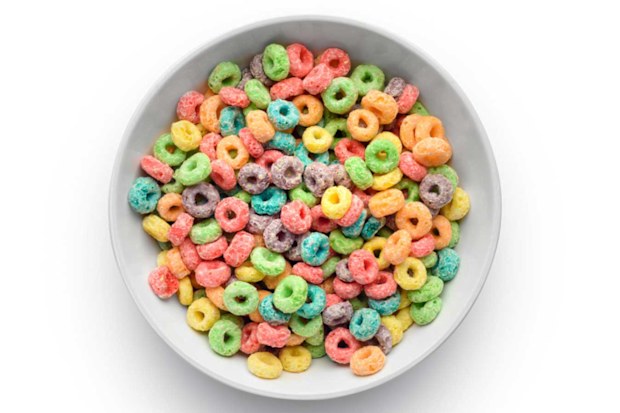Colourful cereal Fruit Loops (Froot Loops)