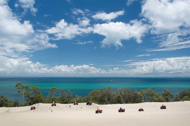 Tangalooma quad bike tour views