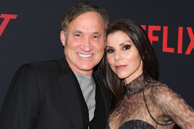 Terry Dubrow (L) and Heather Dubrow (R) attend the Premiere Of Netflix's "The Dirt" at ArcLight Hollywood on March 18, 2019 in Hollywood, California. 