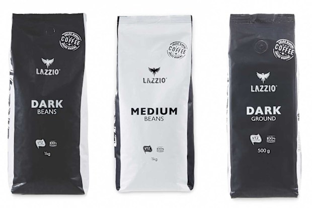 Aldi's award winning Lazzio coffee