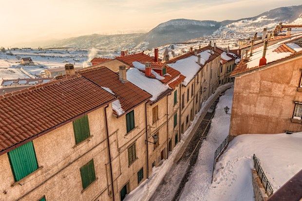 Capracotta, Molise. Italian ski town
