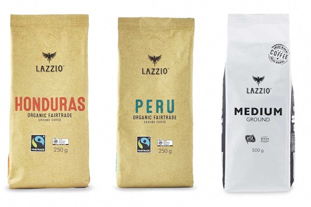Aldi's award winning Lazzio coffee