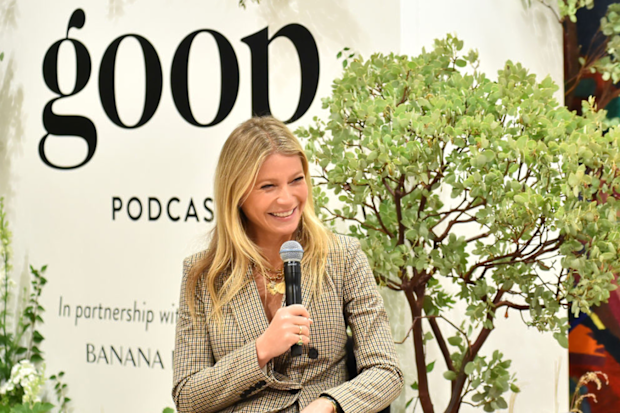 Gwyneth Paltrow speaks during Gwyneth Paltrow And Kerry Washington Host A Live Episode Of The goop Podcast with Banana Republic at Spring Place on September 19, 2019 in Beverly Hills, California