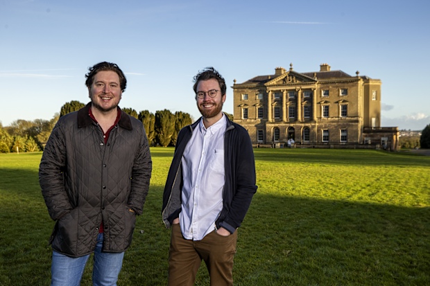Neil Watt (left), National Trust collections and house manager at Castle Ward, and his partner Kris Reid found themselves living alone in the mansion over lockdown.