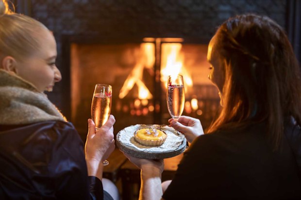 The signature Sweety Pie and Bubbles at Centennial Vineyards 