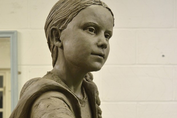 The sculpture has caused outrage among locals, many questioning the connection between the Swedish activist and the British town.