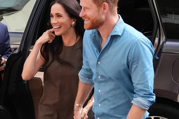 MELBOURNE, AUSTRALIA - APRIL 16: Meghan, Duchess of Sussex, and Prince Harry, Duke of Sussex arrive for a visit to batry Australia, a mental health engagement program at Swinburne University of Technology on April 16, 2026 in Melbourne, Australia. The Duke and Duchess of Sussex are on a four-day visit to Australia, with engagements across Melbourne, Canberra and Sydney. (Photo by Jonathan Brady/PA Wire-Pool/Getty Images)