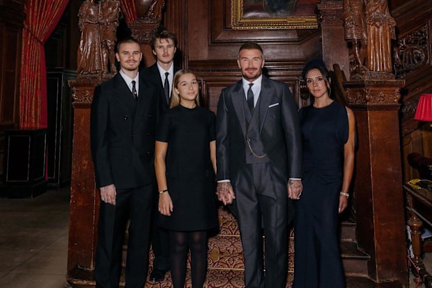 David Beckham and Victoria Beckham at Windsor Castle