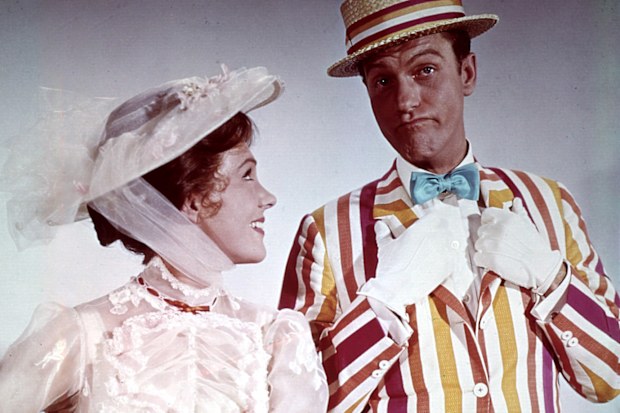 Julie Andrews and Dick Van Dyke as Mary Poppins and Bert in the original Disney film.