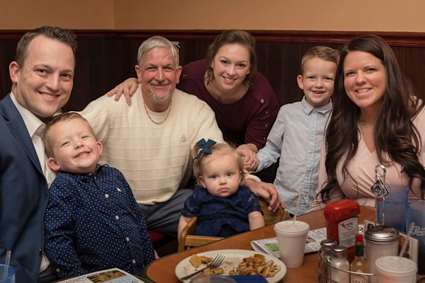 David Bennett with his family