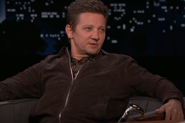Jeremy Renner on Jimmy Kimmel, April 2023