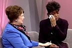 <p>Winfrey grabbed a tissue and composed herself as she spoke with her beloved teacher. 
</p><p>Mrs Duncan reflected on what Winfrey had been like as a child and remembered particularly that she had been "such a fluent reader" and was a "very quiet" student. 
</p><p>
</p>
