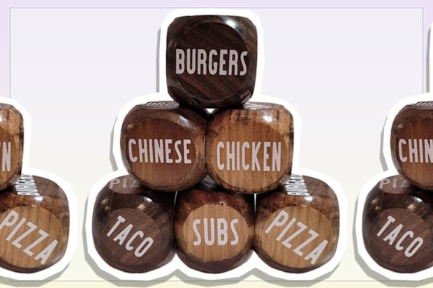 9PR: Wooden Kitchen Dinner Decision Dice