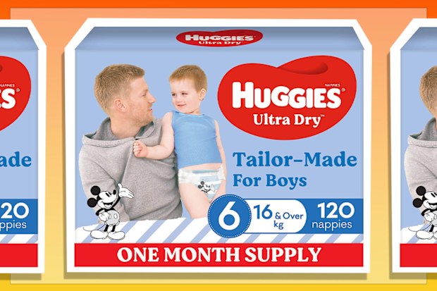 9PR: Huggies Ultra Dry Nappies Boys Size 6, 120-pack