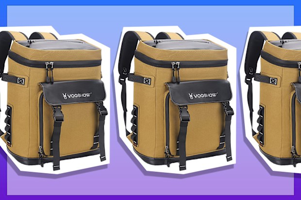 9PR: Vogshow Cooler Backpack, 40 Cans Leakproof Soft Cooler Bag for 4, Lightweight Waterproof Insulated Picnic Backpack for Fishing, Camping, Hiking, Beach, Lunch