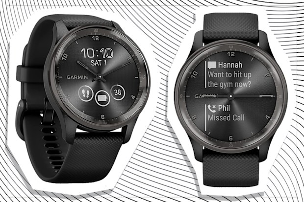 9PR: Garmin vívomove Trend Hybrid Smartwatch, Black