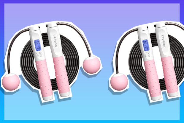 9PR: PROIRON Skipping Rope Digital Weighted Handle Workout Jump Rope, Skipping rope with Calorie counter Cordless Jumping Rope for Training Fitness.