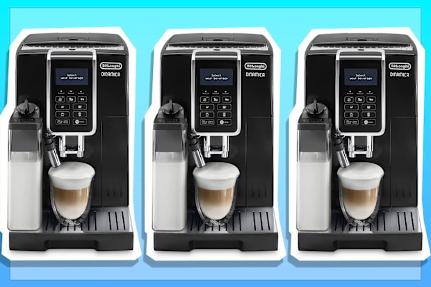 De'Longhi Dinamica Fully Automatic Coffee Machine with One Touch Technology, black