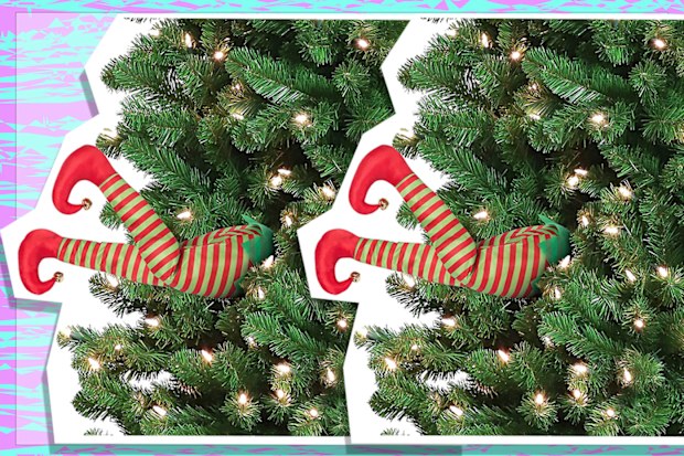 Mr. Christmas Indoor Animated Christmas elf legs Kickers