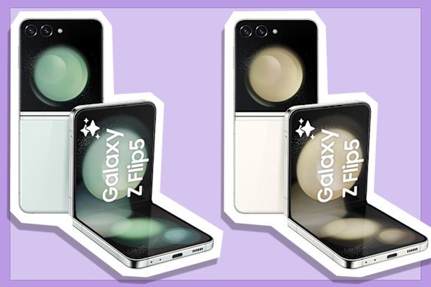 9PR: Samsung Galaxy Z Flip5, 512GB, Cream and Mint