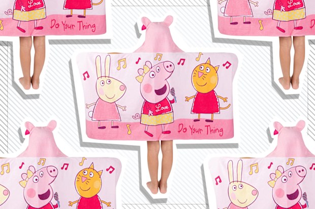 9PR: Franco Peppa Pig Kids Hooded Towel