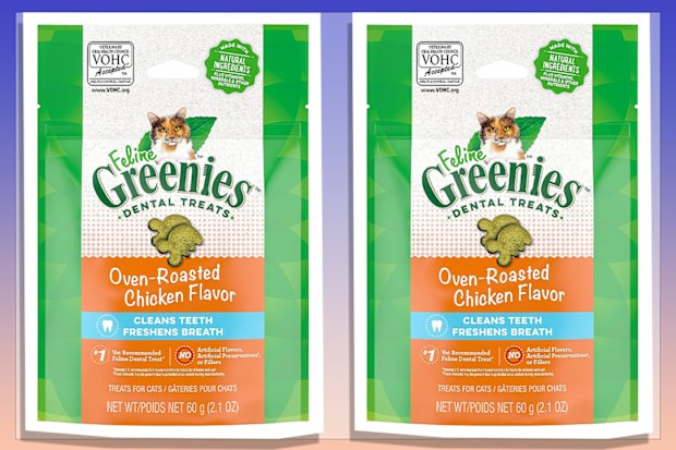 9PR: Greenies Oven-Roasted Chicken Flavor Dental Feline Cat Treats