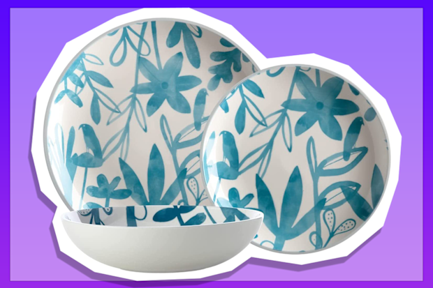 9PR: Maxwell & Williams Marc Martin Dusk 12-Piece Dinner Set, Blue