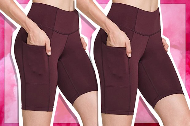 9PR: TSLA Women's High Waisted Bike Shorts.