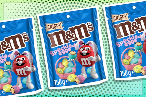 9PR: M&M's Crispy Chocolate Speckled Easter Egg Snack & Share Bag 150g