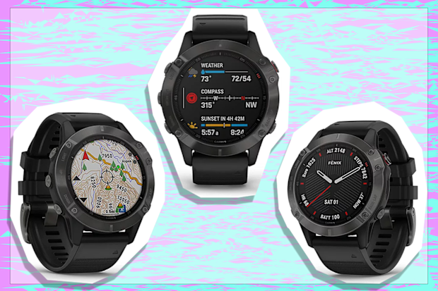 Garmin Fenix 6 Sapphire, Premium Multisport GPS Smartwatch, Carbon Grey With Black Band